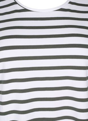 Koszulka z bawelny organicznej w paski, Thyme Stripe, Packshot image number 2