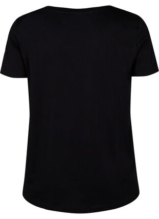Sportowa koszulka z nadrukiem, Black w. Stripe Move, Packshot image number 1
