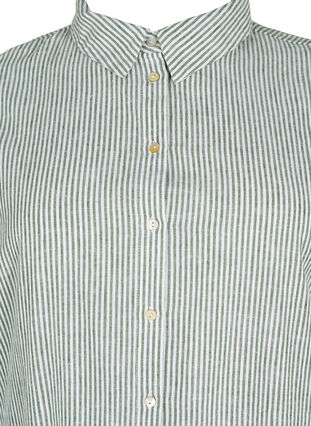 Koszula o przedluzonym kroju z krótkimi rekawami, Black Forest Stripe, Packshot image number 2