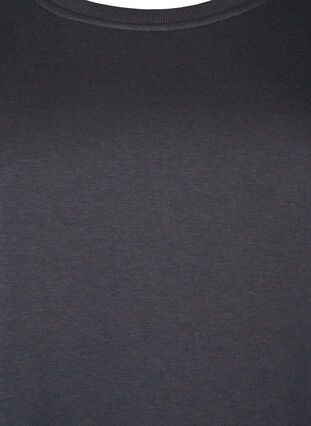 Sukienka dresowa z haftowanymi detalami, Dark Grey, Packshot image number 2