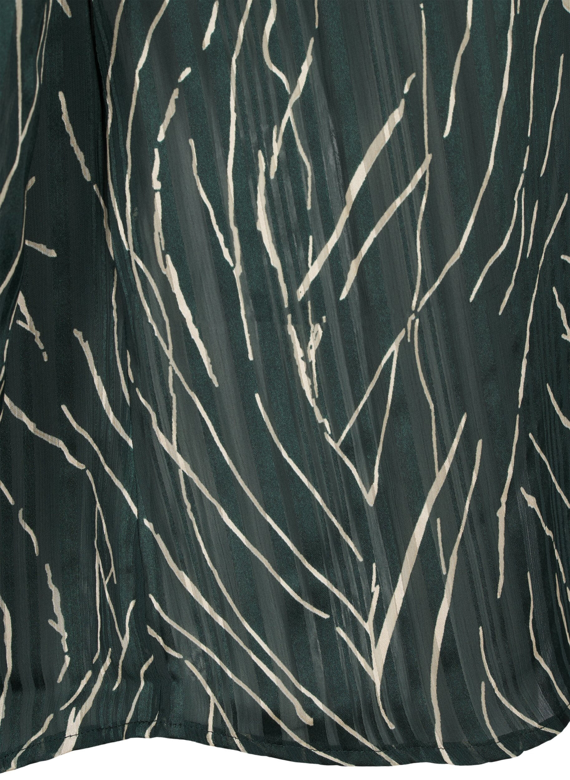 Zizzi Koszula z dlugimi rekawami i guzikami, Zielony, Packshot image number 3