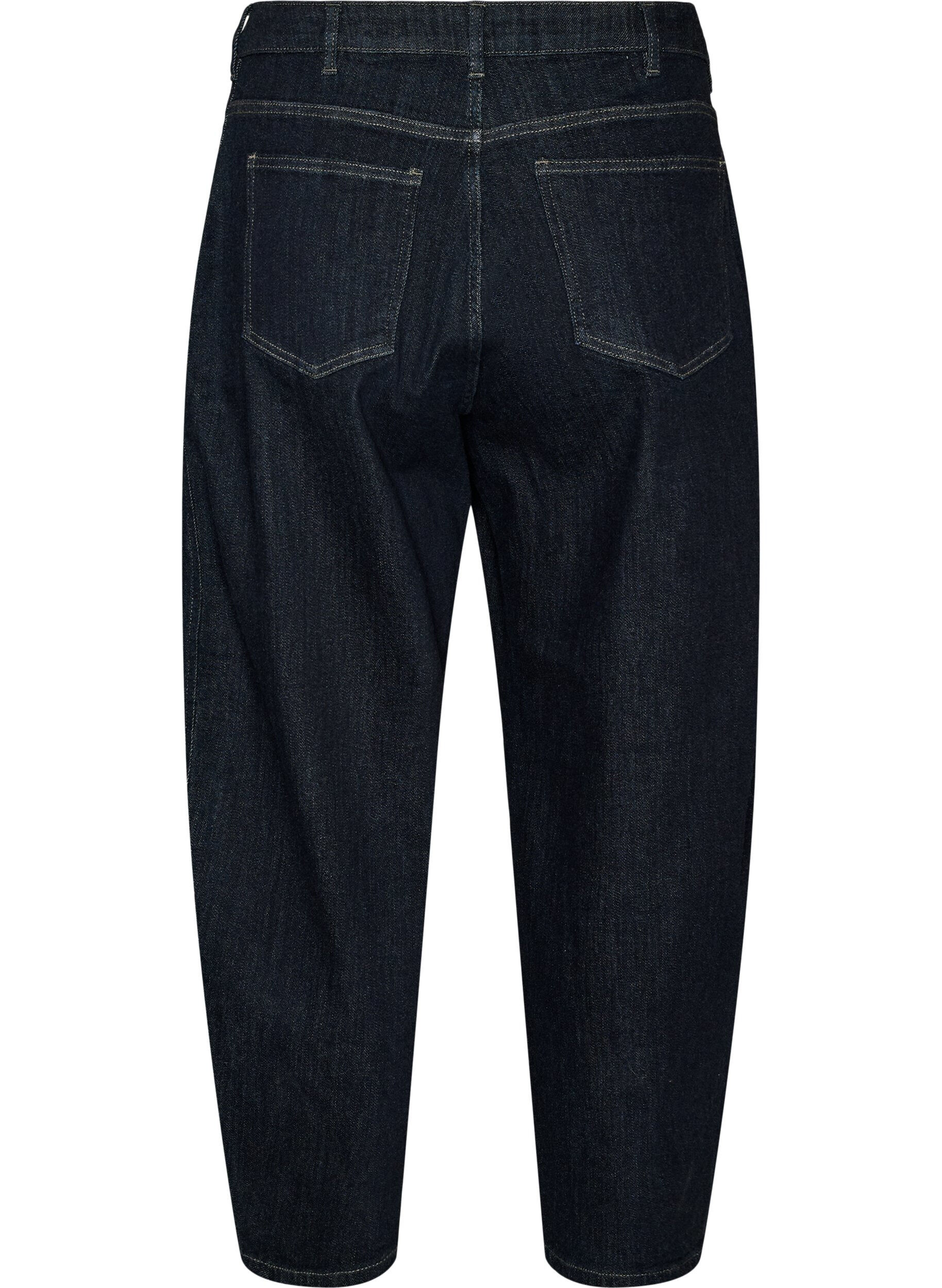 ZizziJeansy typu barrel z wysoka talia, Niebieskie, Packshot image number 1
