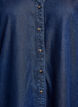 Sukienka w stylu denim z zapinaniem na guziki i falbankami na rekawach, Niebieskie, Packshot image number 2