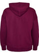 Bluza z kapturem z nadrukiem na piersi, Fioletowy, Packshot image number 1