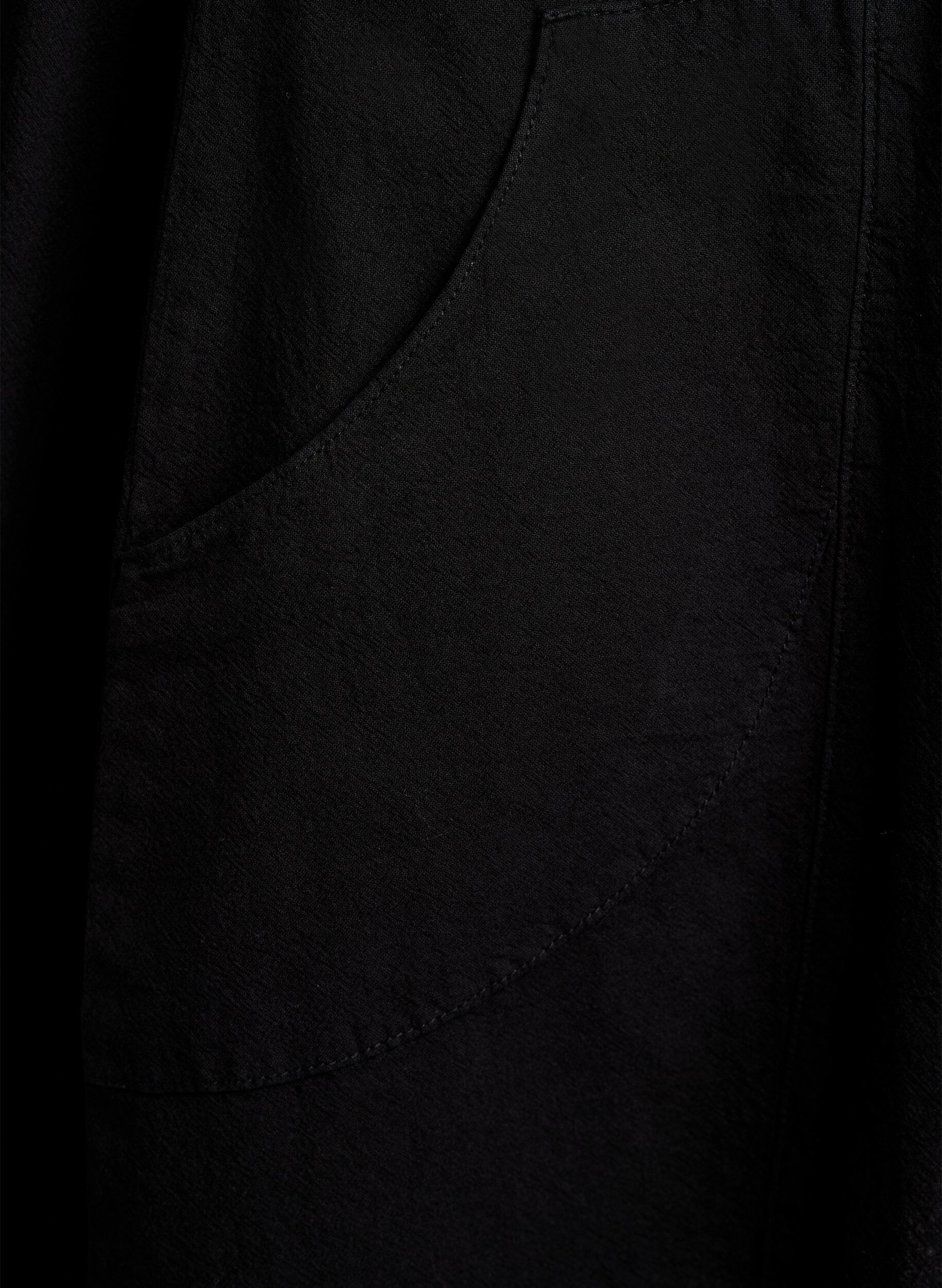 Zizzi Bawelniana sukienka z kr&oacute;tkim rekawem, Czarne, Packshot image number 3