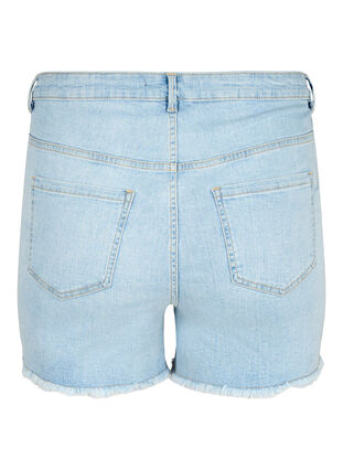 Szorty jeansowe z wytwornymi detalami, Light Blue Denim, Packshot image number 1