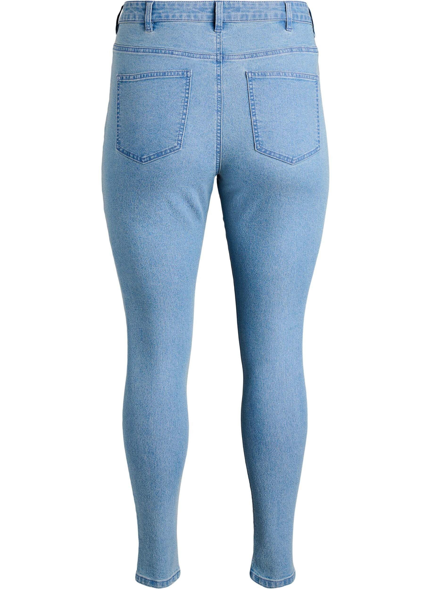 ZizziJeansy super slim z wysokim stanem Amy, Niebieskie, Packshot image number 1