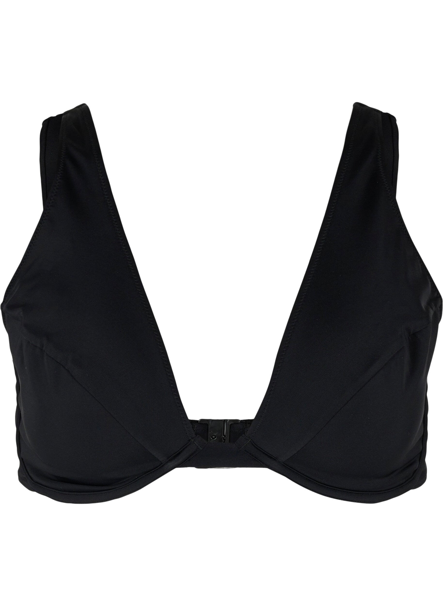 Zizzi Biustonosz bikini z fiszbinami, Black, Packshot image number 0