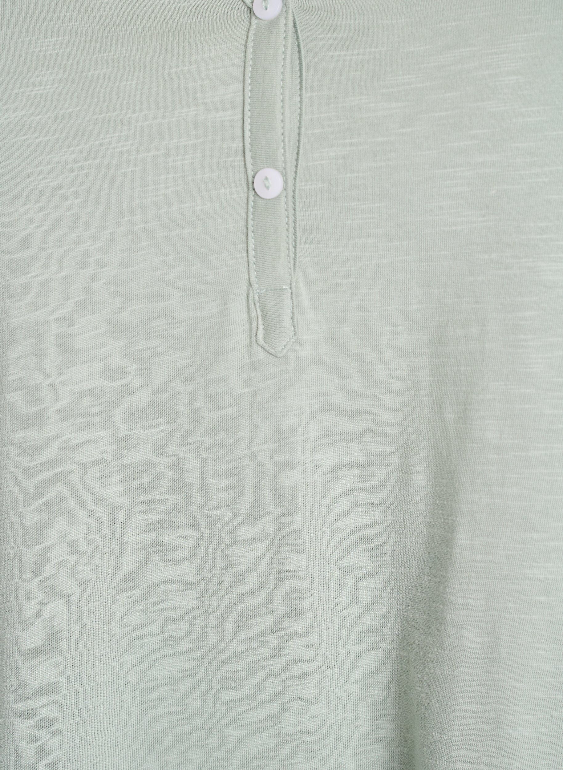 ZizziT-shirt z guzikami, Zielony, Packshot image number 2
