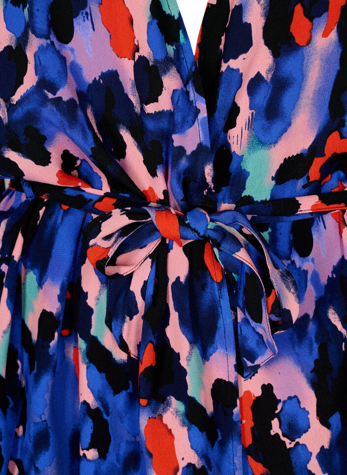 Wiskozowe kimono z nadrukiem, Colorful Animal, Packshot image number 2