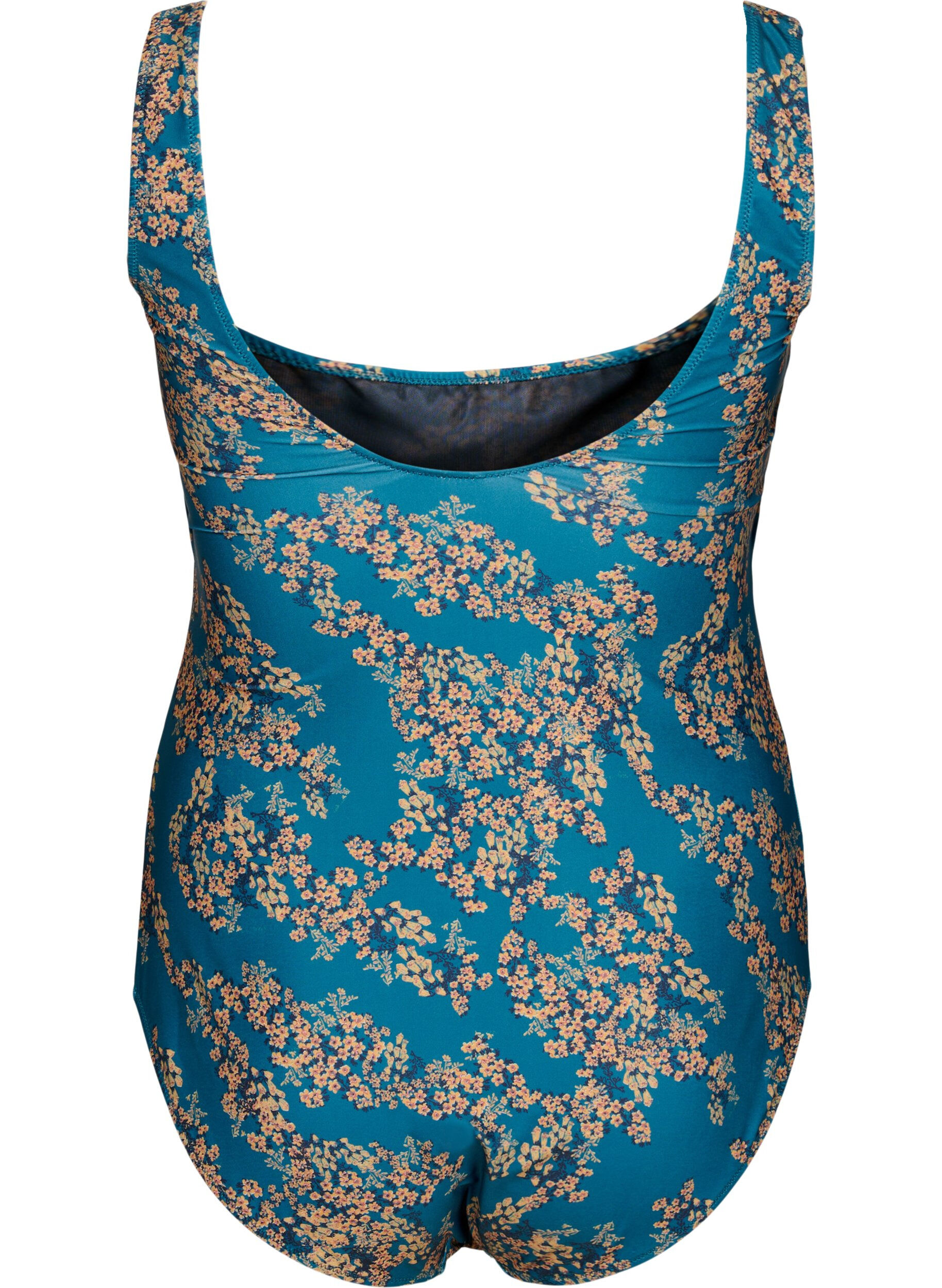 Zizzi Str&oacute;j kapielowy z kwiatowym nadrukiem, Zebra Flower, Packshot image number 1