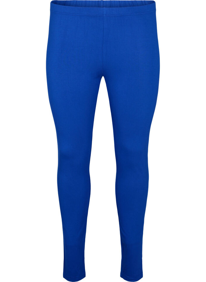 Legginsy basic z wiskozy, Niebieskie, Packshot image number 0