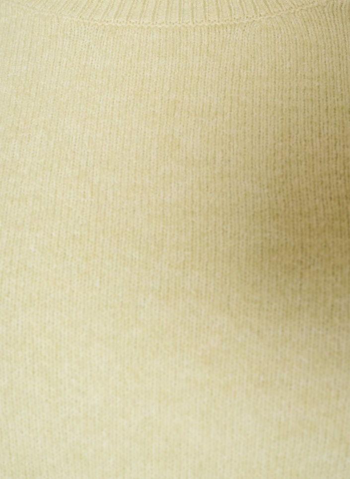 Sweter z dzianiny z koronkowym wykonczeniem u dolu, Zielony, Packshot image number 2