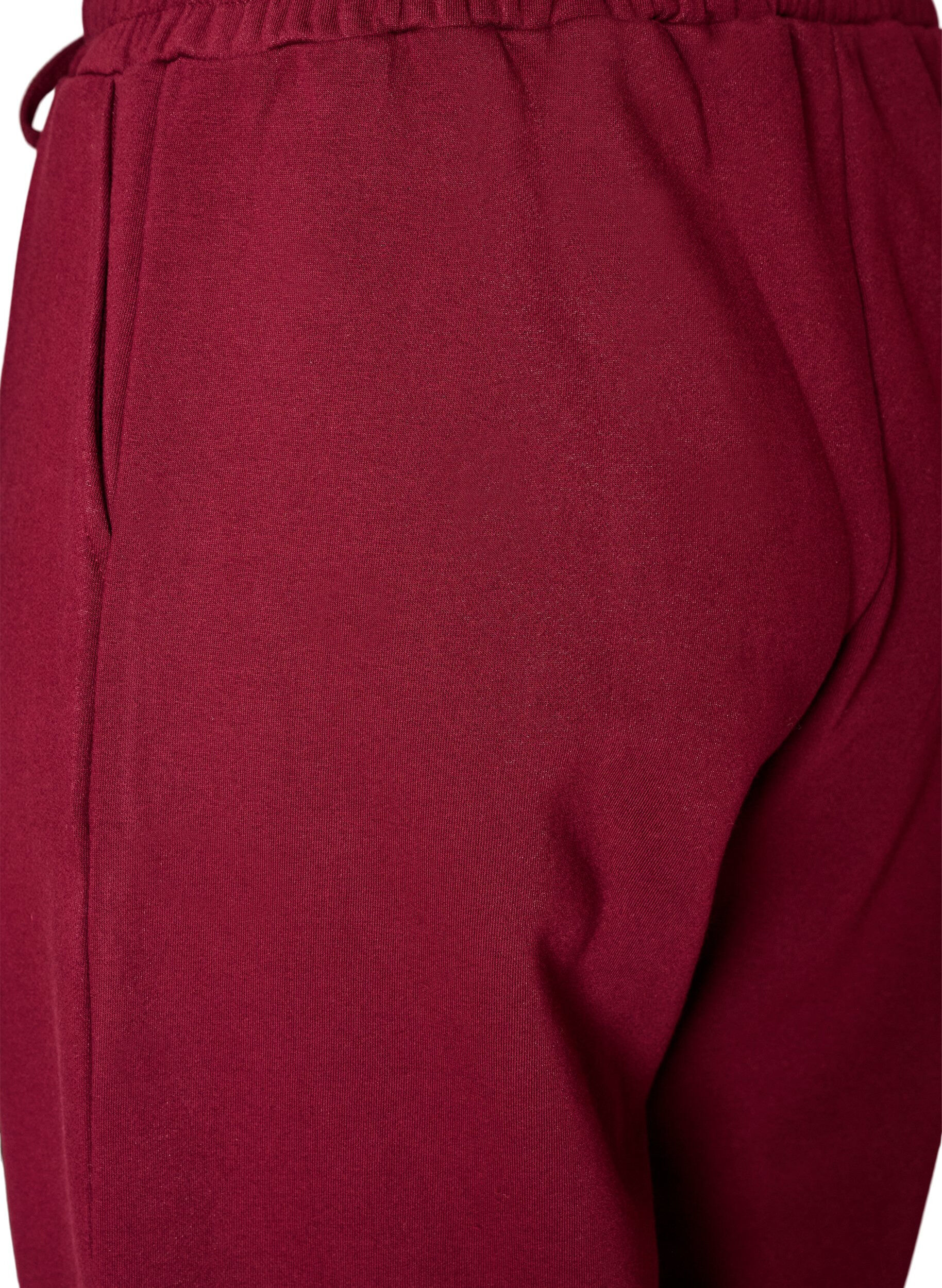 ZizziSpodnie dresowe z kieszeniami, Czerwony, Packshot image number 3