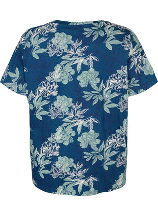 Koszulka pizamowa oversize z nadrukiem, Insignia Blue AOP, Packshot image number 1