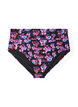 Wzorzyste doly bikini z wysokim stanem, Fioletowy, Packshot image number 0