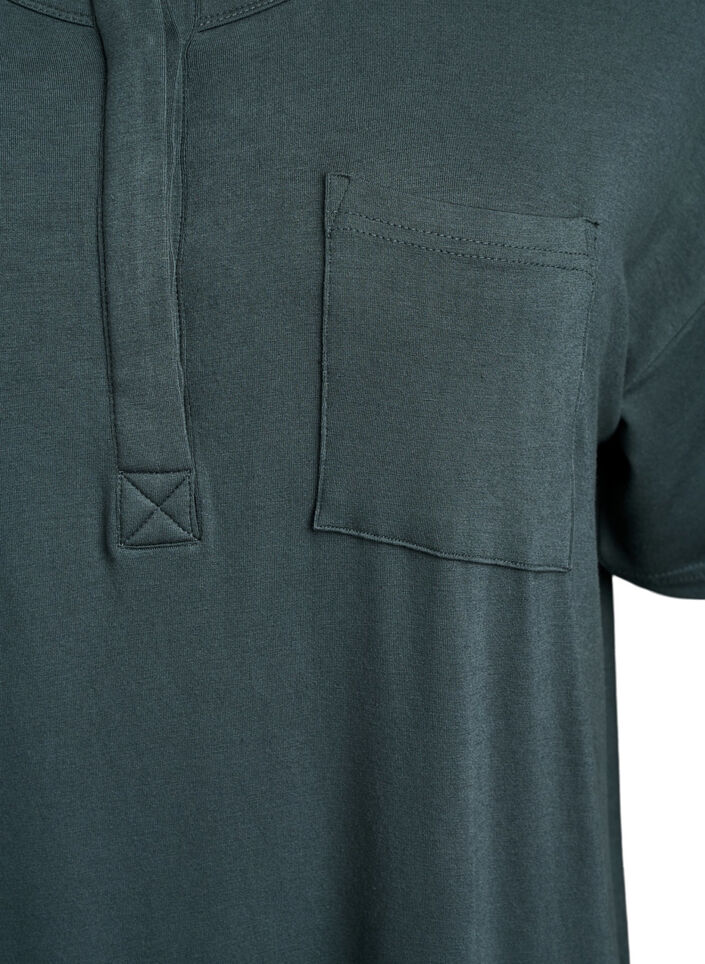 Koszula nocna z krótkim rekawem z wiskozy, Urban Chic, Packshot image number 2