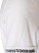 Bawelniany T-shirt z haftowanym napisem, Biały, Packshot image number 3