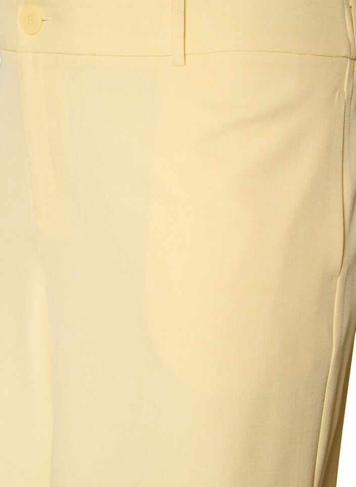 Luzne bermudy na wysokim stanie zamka, Ż&oacute;łty, Packshot image number 2