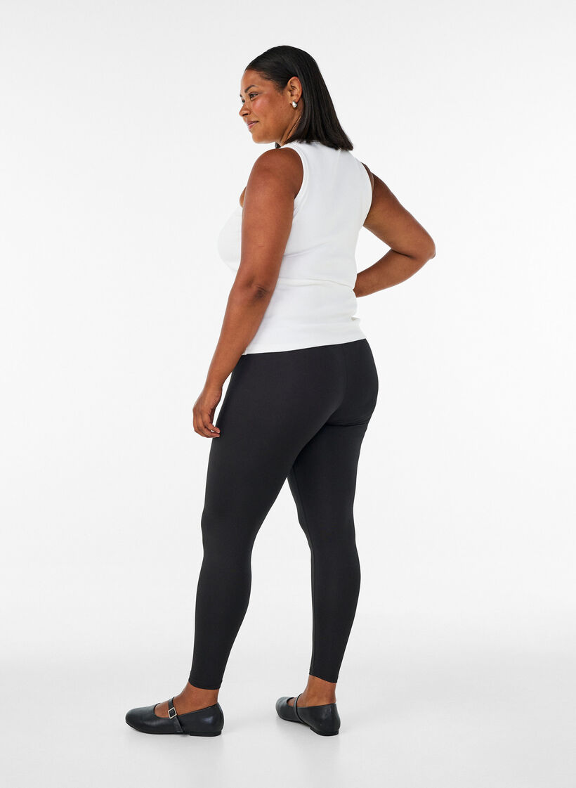 2-pack legginsy Basic, Czarne, Model image number 2