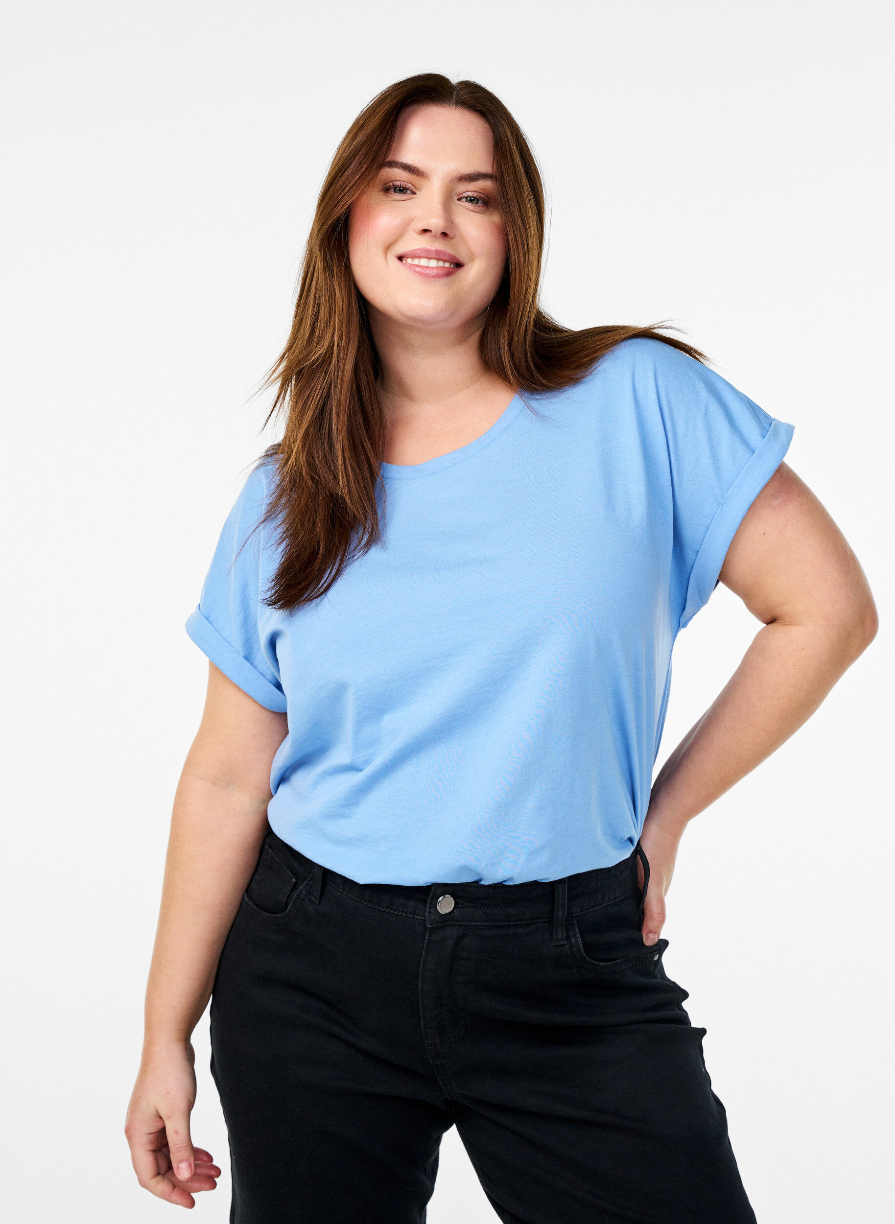 ZizziDwupak koszulek z kr&oacute;tkim rekawem, Niebieskie, Model image number 0