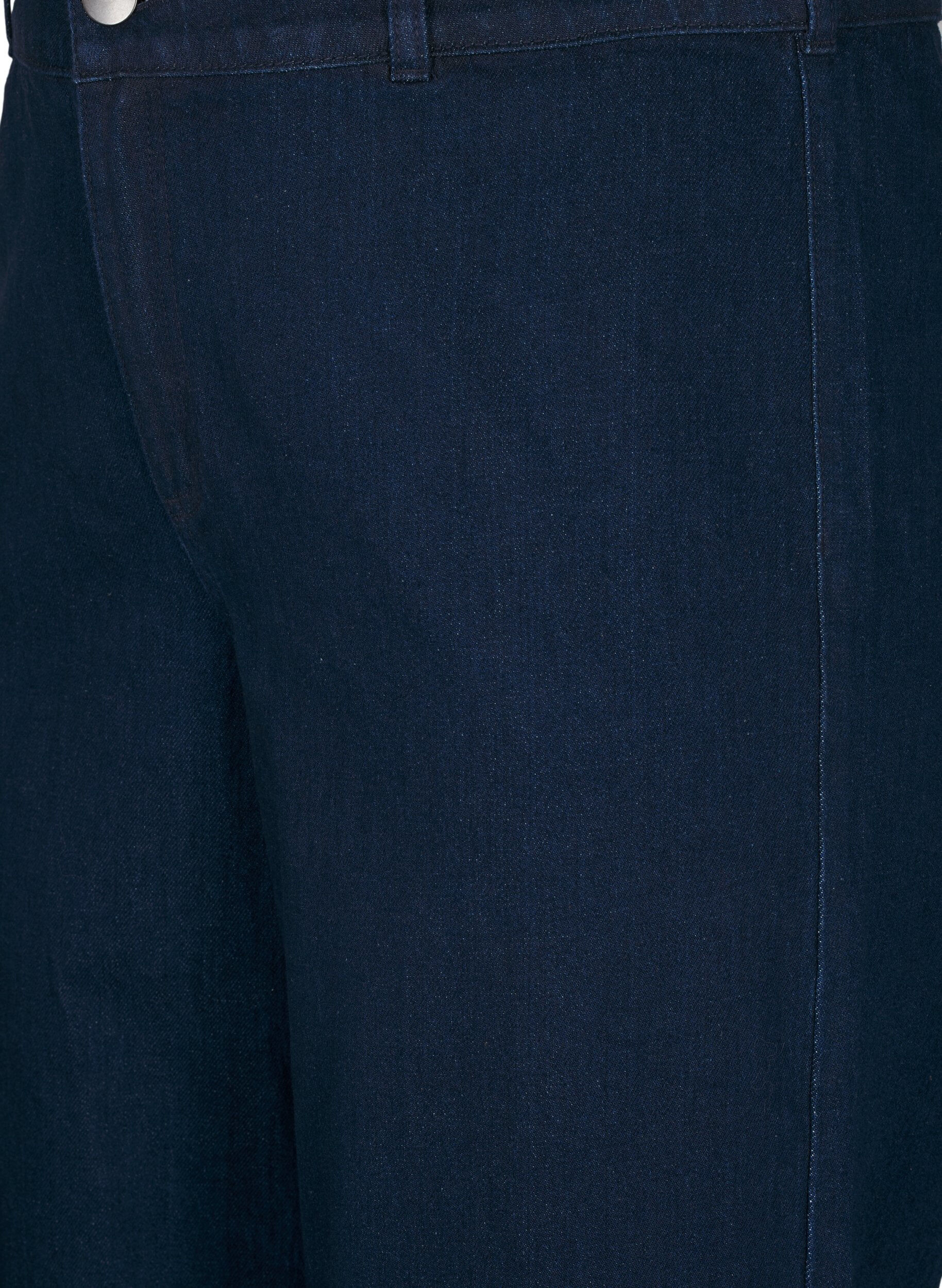 Zizzi Jeansy z wysokim stanem i szeroka nogawka, Niebieskie, Packshot image number 2