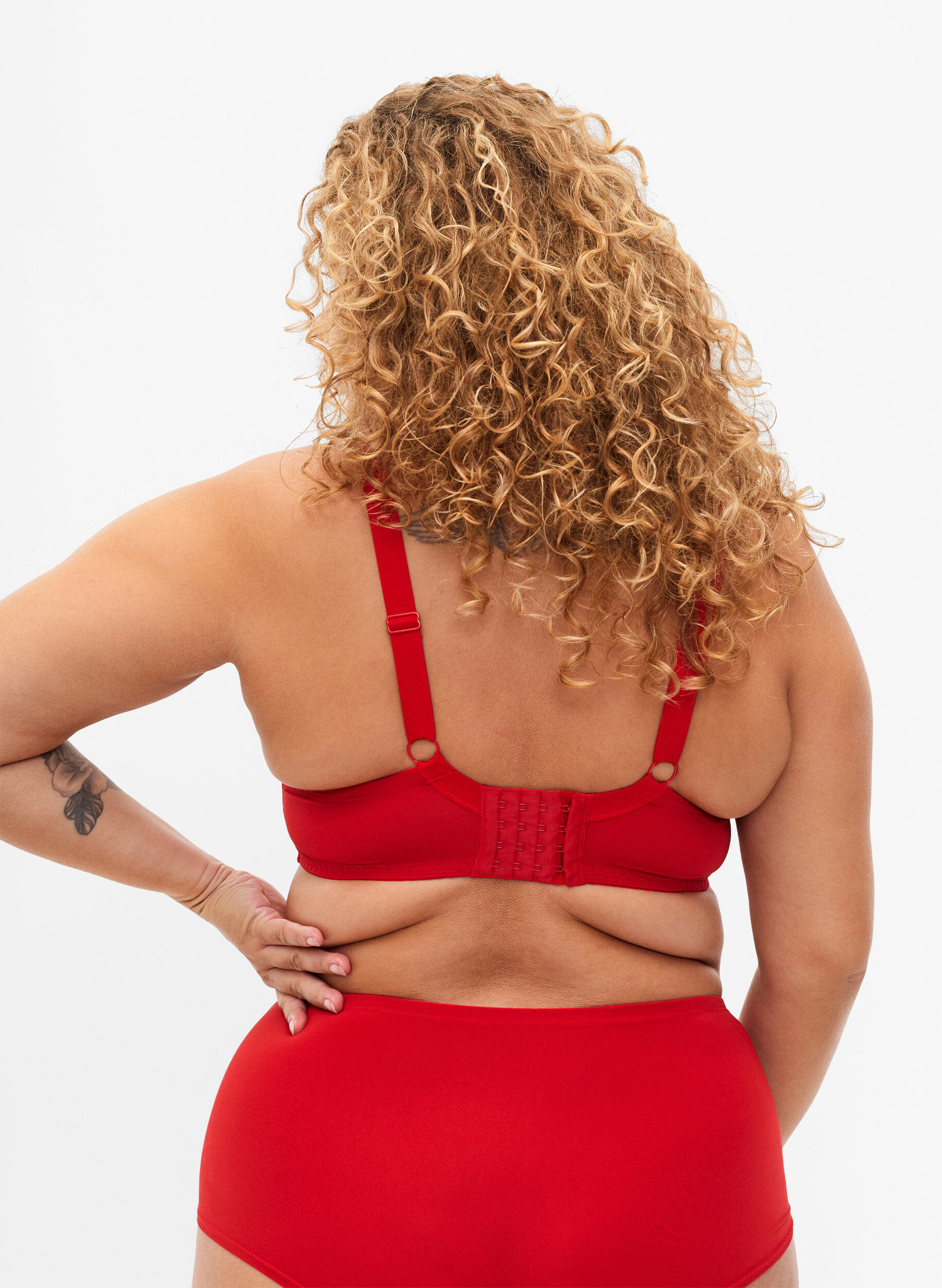 Zizzi Usztywniany biustonosz z koronka, Salsa, Model image number 1