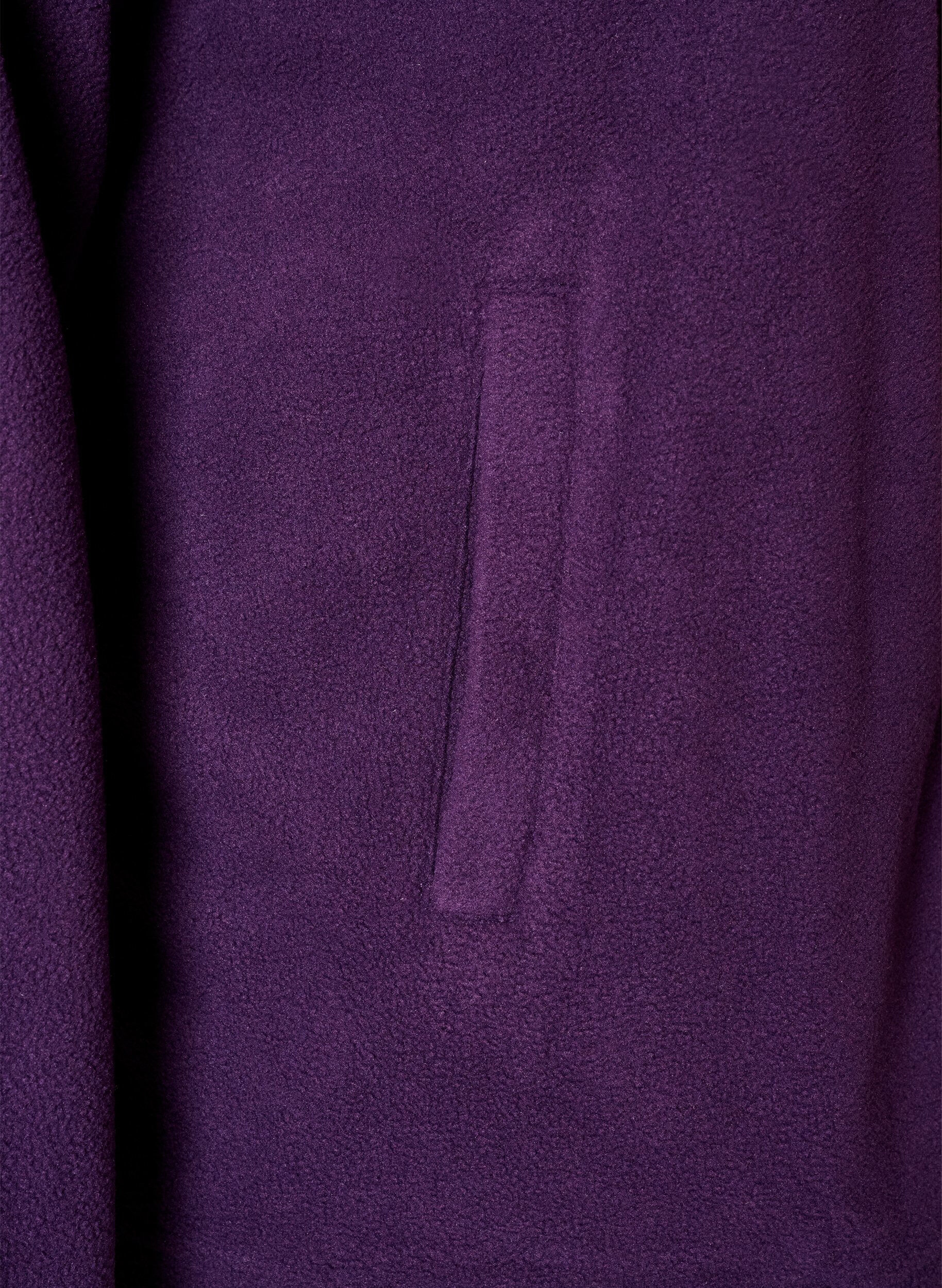 ZizziBluza polarowa z suwakiem i wysokim kolnierzem, Fioletowy, Packshot image number 3