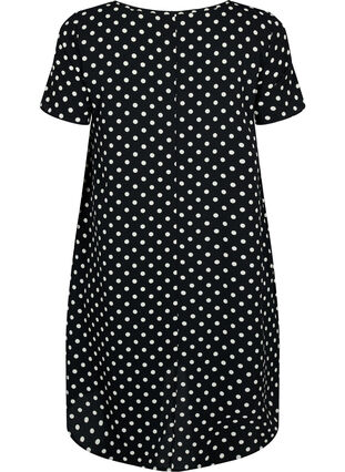 Sukienka z krótkim rekawem, Black w. Dots, Packshot image number 1