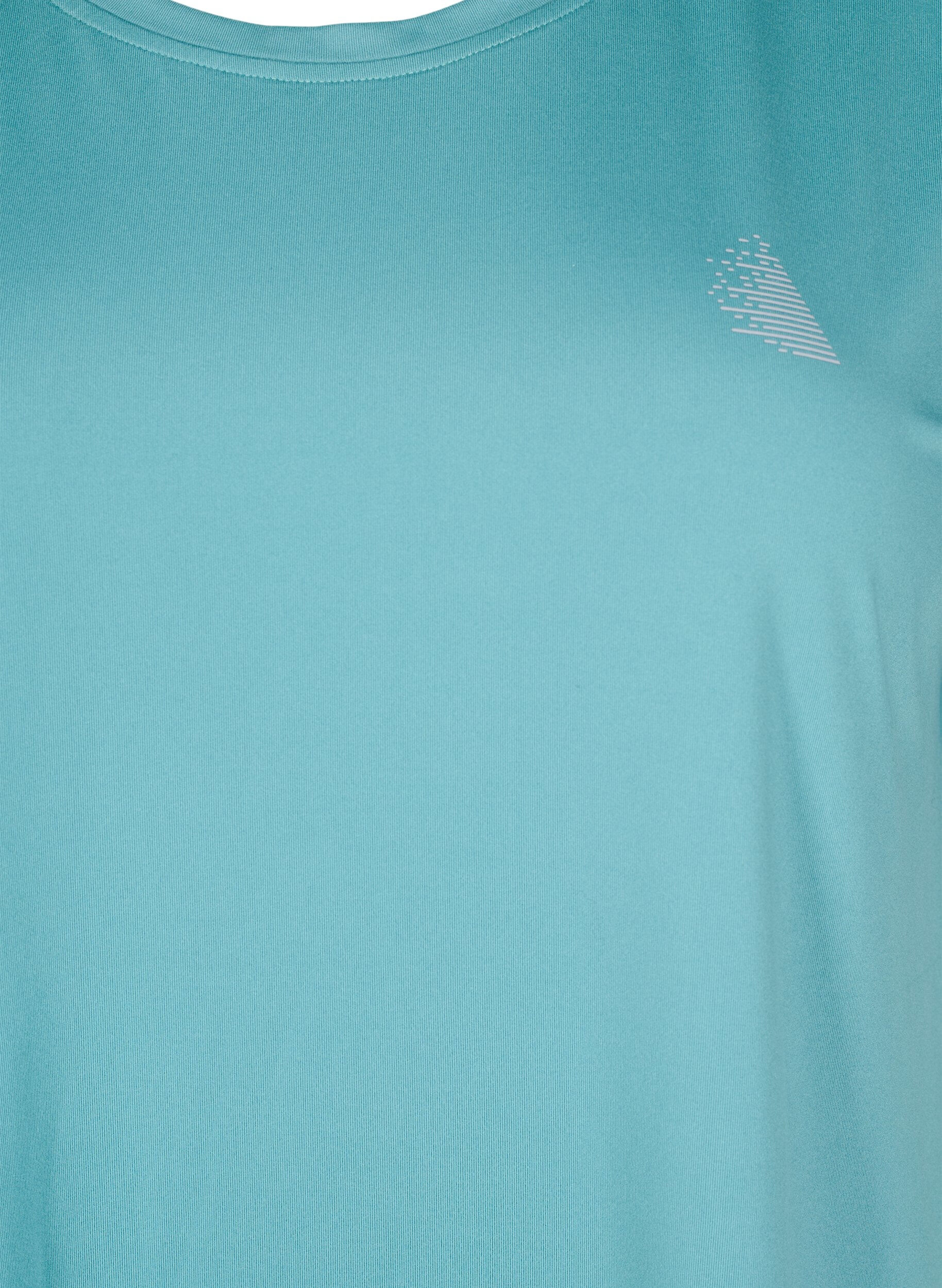 Zizzi Jednokolorowa koszulka treningowa, Zielony, Packshot image number 2