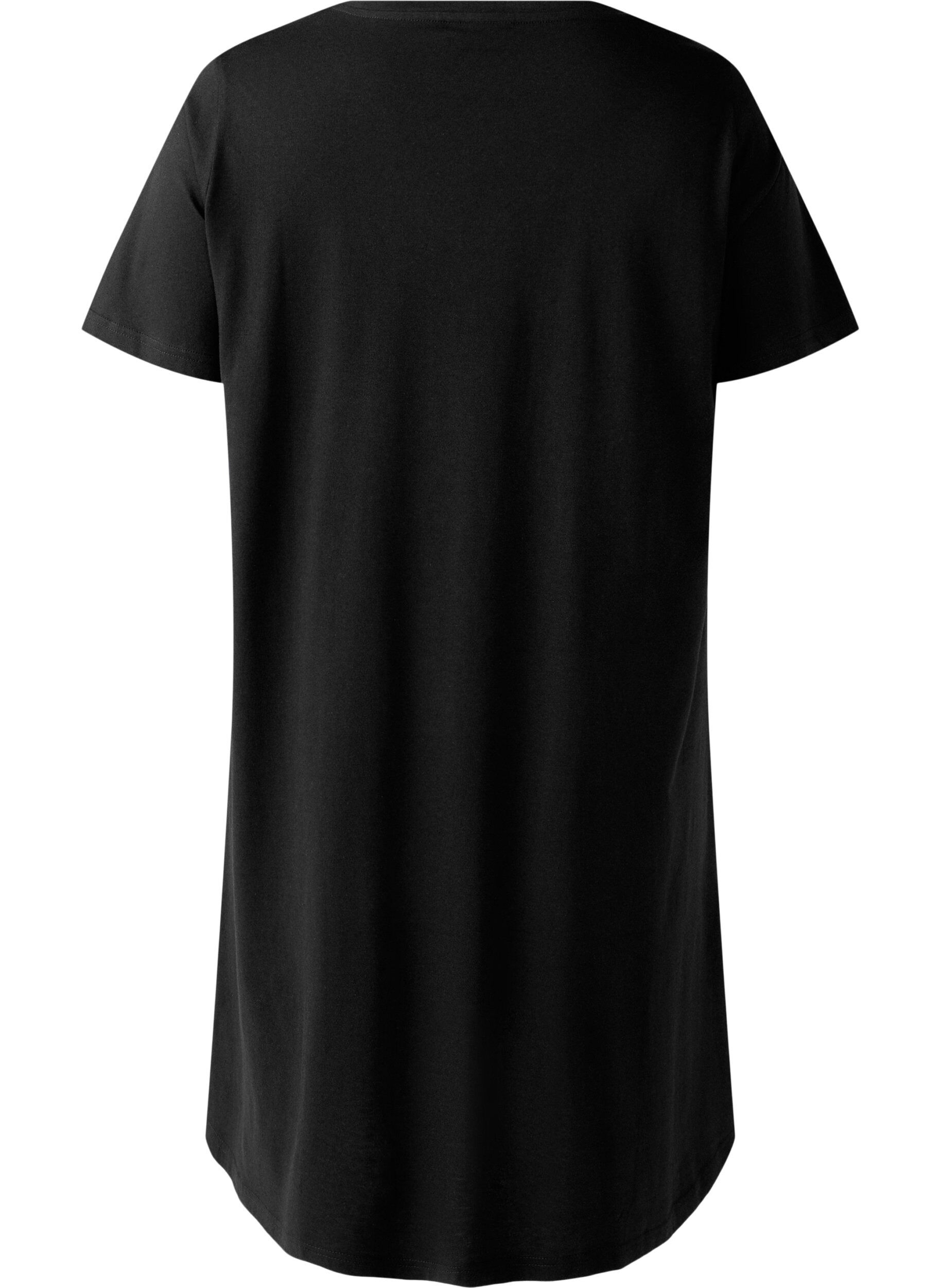 Zizzi Koszula nocna z bawelny organicznej z dekoltem w szpic, , Packshot image number 1