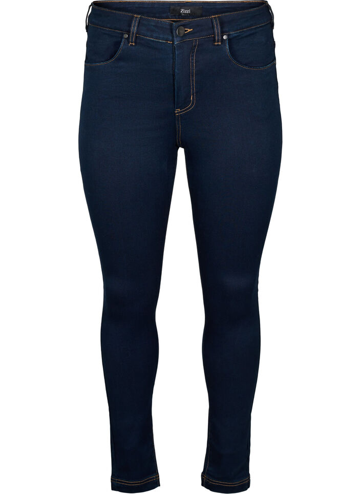 Super waskie jeansy Amy z wysokim stanem, Unwashed, Packshot image number 0