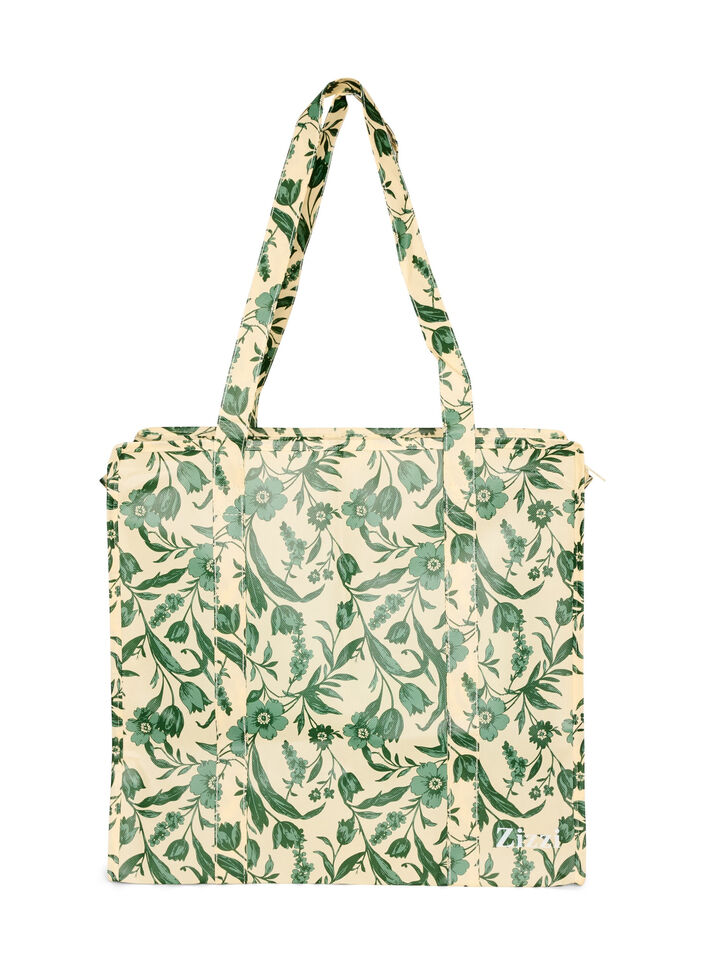 Torba na zakupy z suwakiem, Zielony, Packshot image number 0