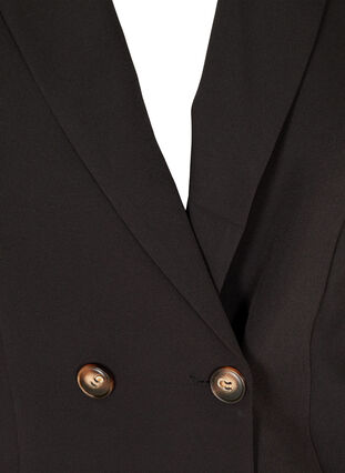 Short blazer with long puff sleeves, Black, Packshot image number 2
