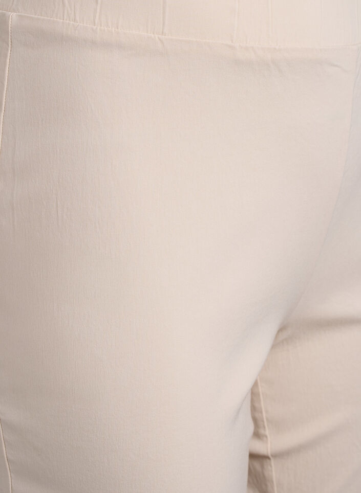 Stretchy pants in viscose, Beige, Packshot image number 2