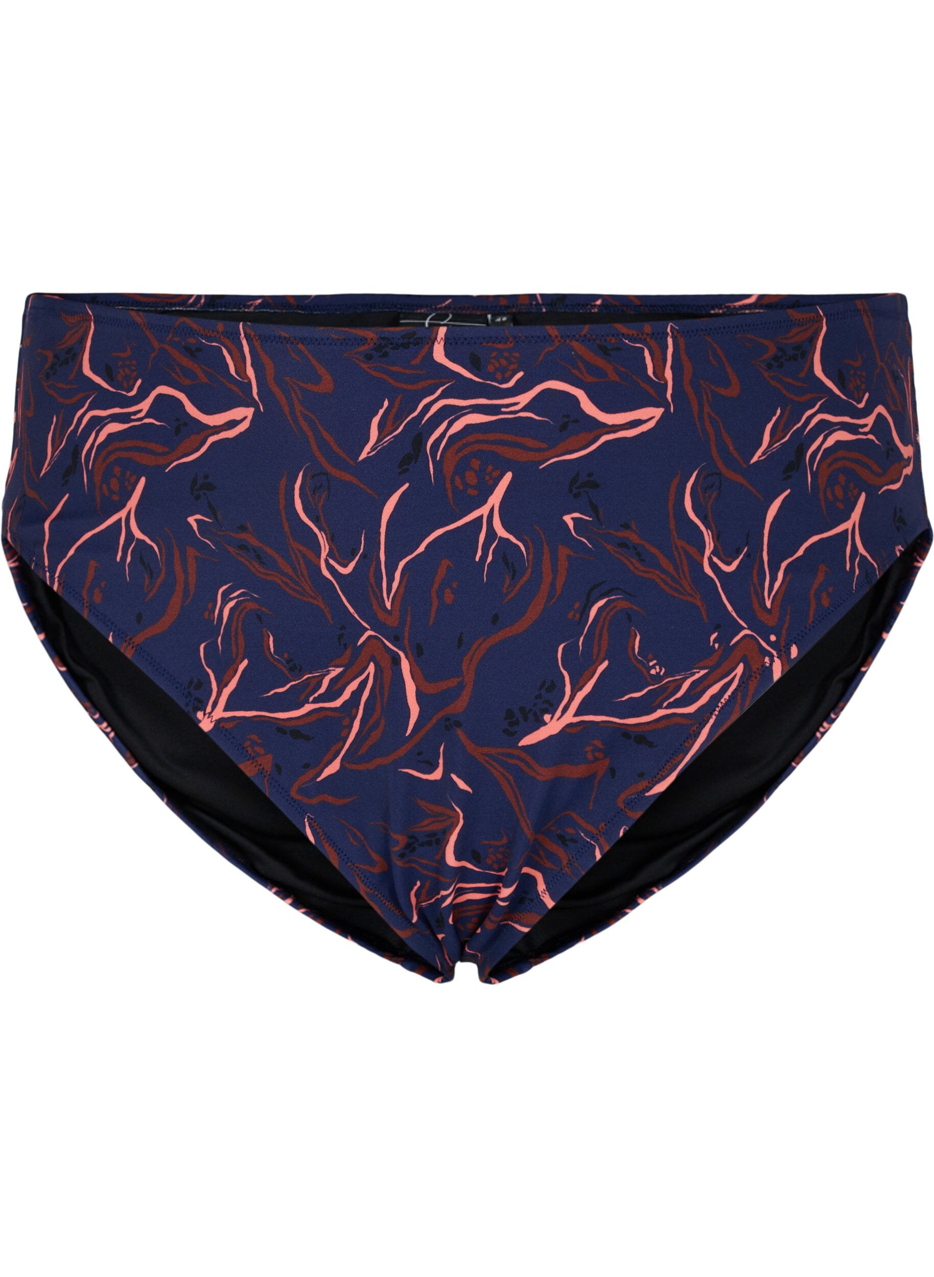 Zizzi D&oacute;l bikini z wysokim stanem i wysokim wycieciem w biodrach, Czarne, Packshot image number 0