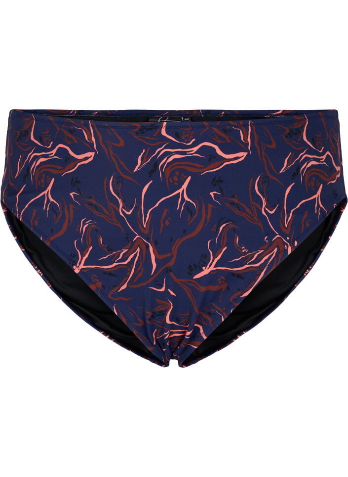 Dól bikini z wysokim stanem i wysokim wycieciem w biodrach, Czarne, Packshot image number 0