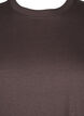 Podstawowa koszulka bawelniana z okraglym dekoltem, Brązowy, Packshot image number 2