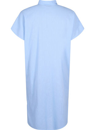 Koszula o przedluzonym kroju wykonana z mieszanki bawelny z lnem, Serenity, Packshot image number 1
