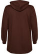 Bluza z kapturem z nadrukiem z tkaniny frotte, Brązowy, Packshot image number 1