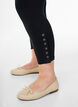 Legginsy o dlugosci 3/4 z guzikami, Czarne, Model image number 3