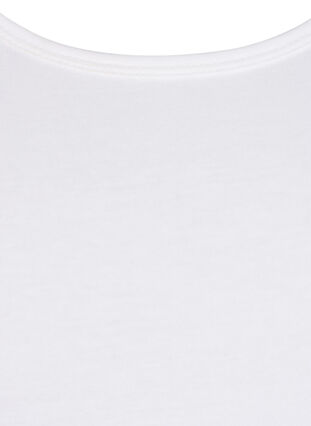 Podstawowa bawelniana koszulka, Bright White, Packshot image number 2