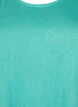 Top ze struktura i okraglym dekoltem, Turquoise, Packshot image number 2