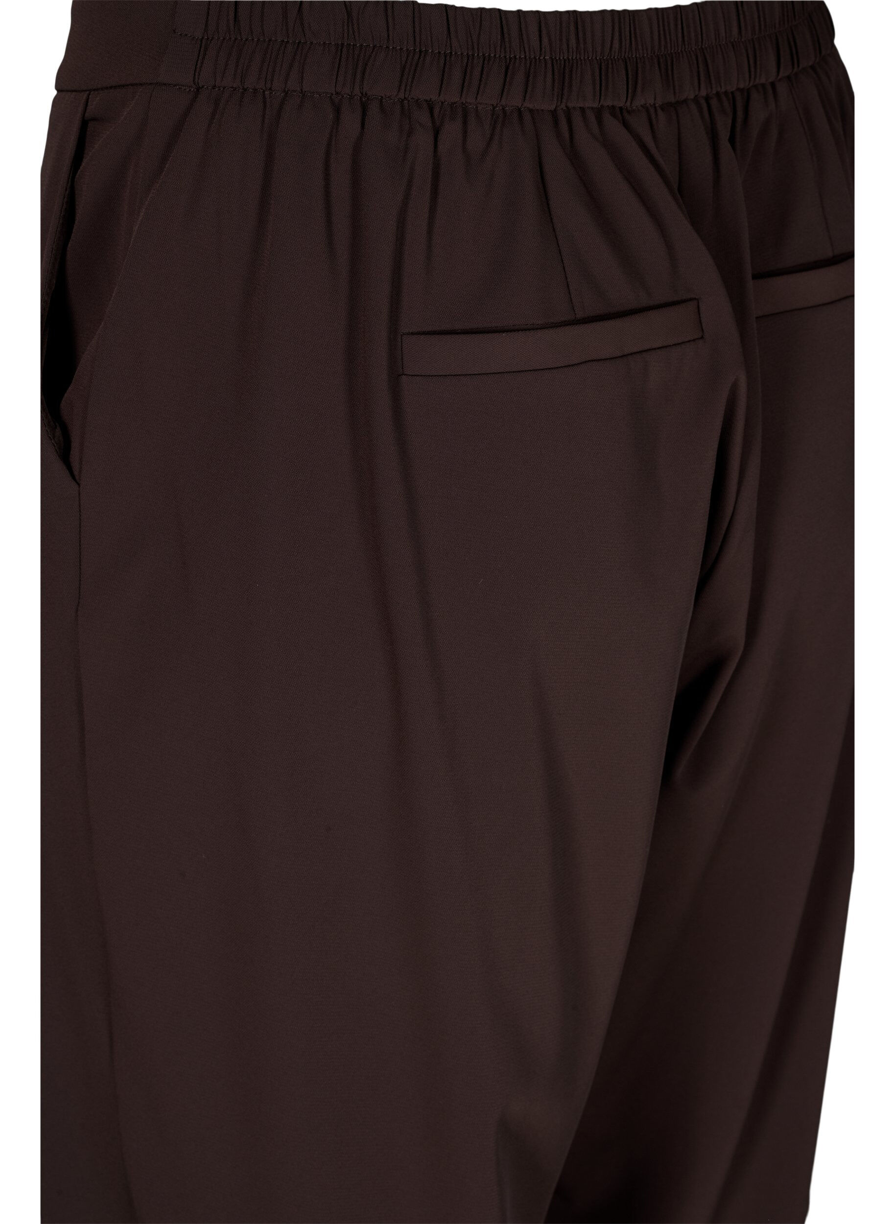 Zizzi Classic trousers with pockets, Java, Packshot image number 3