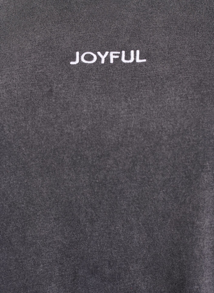 Koszulka z bawelna organiczna z nadrukiem na plecach, Ciemnoszary, Packshot image number 2