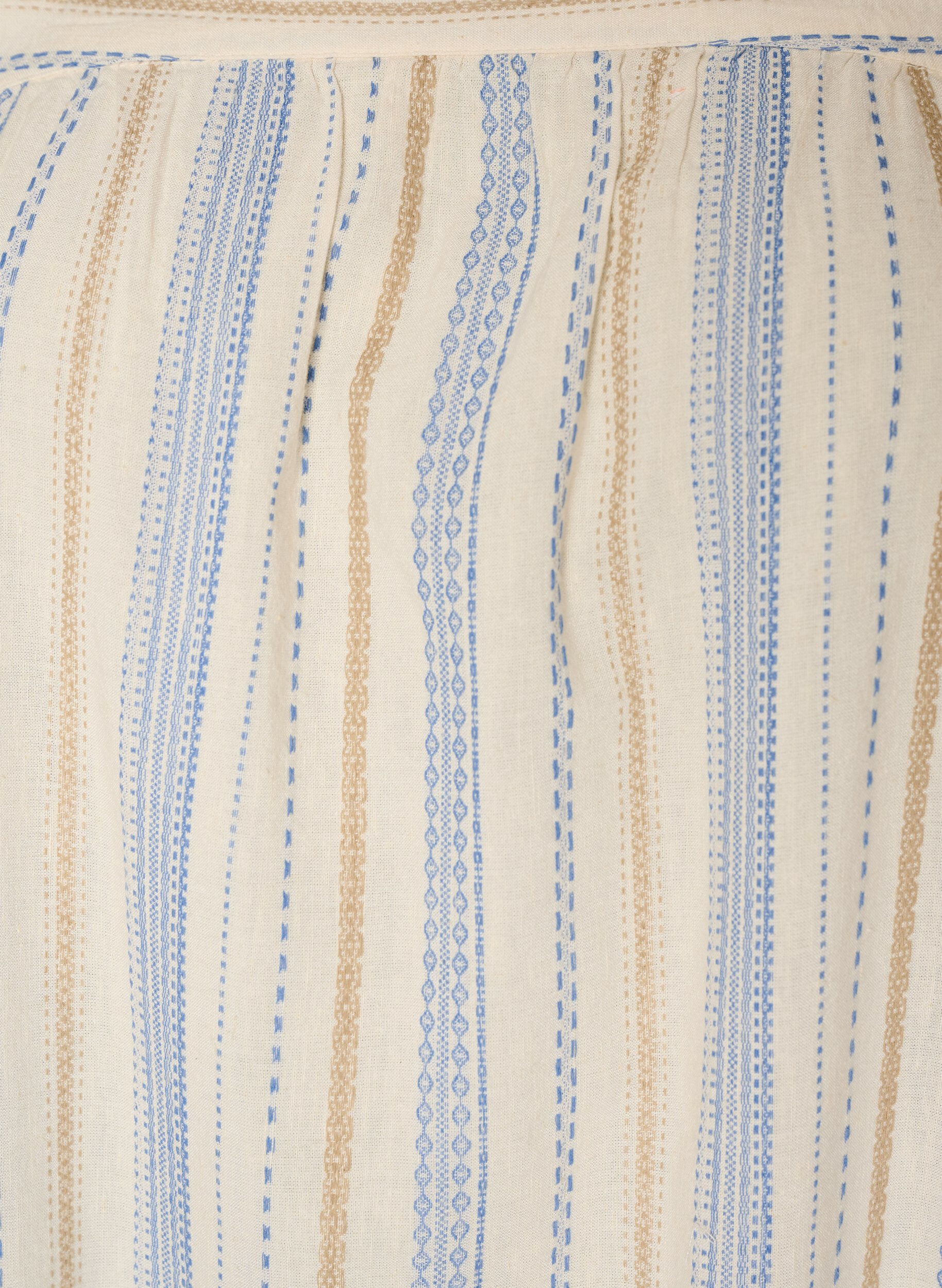 ZizziLetnia sukienka bez rekaw&oacute;w z tkanym wzorem, Biały, Packshot image number 2