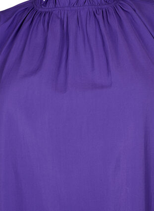 Wiskozowa bluzka z dlugimi rekawami i marszczeniami, Prism Violet, Packshot image number 2