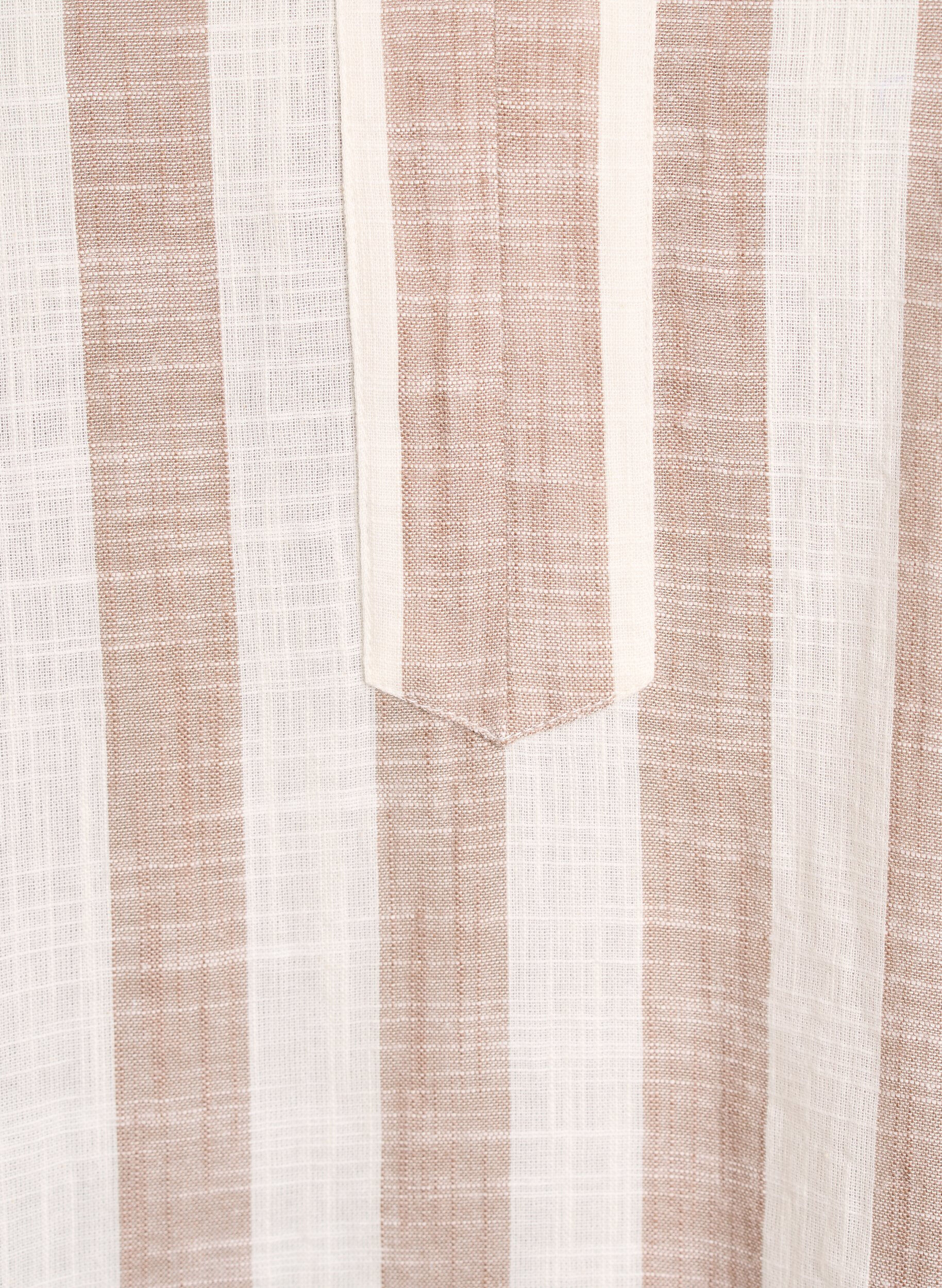 Zizzi Bawelniana tunika z dekoltem w ksztalcie litery V, Beżowy, Packshot image number 2