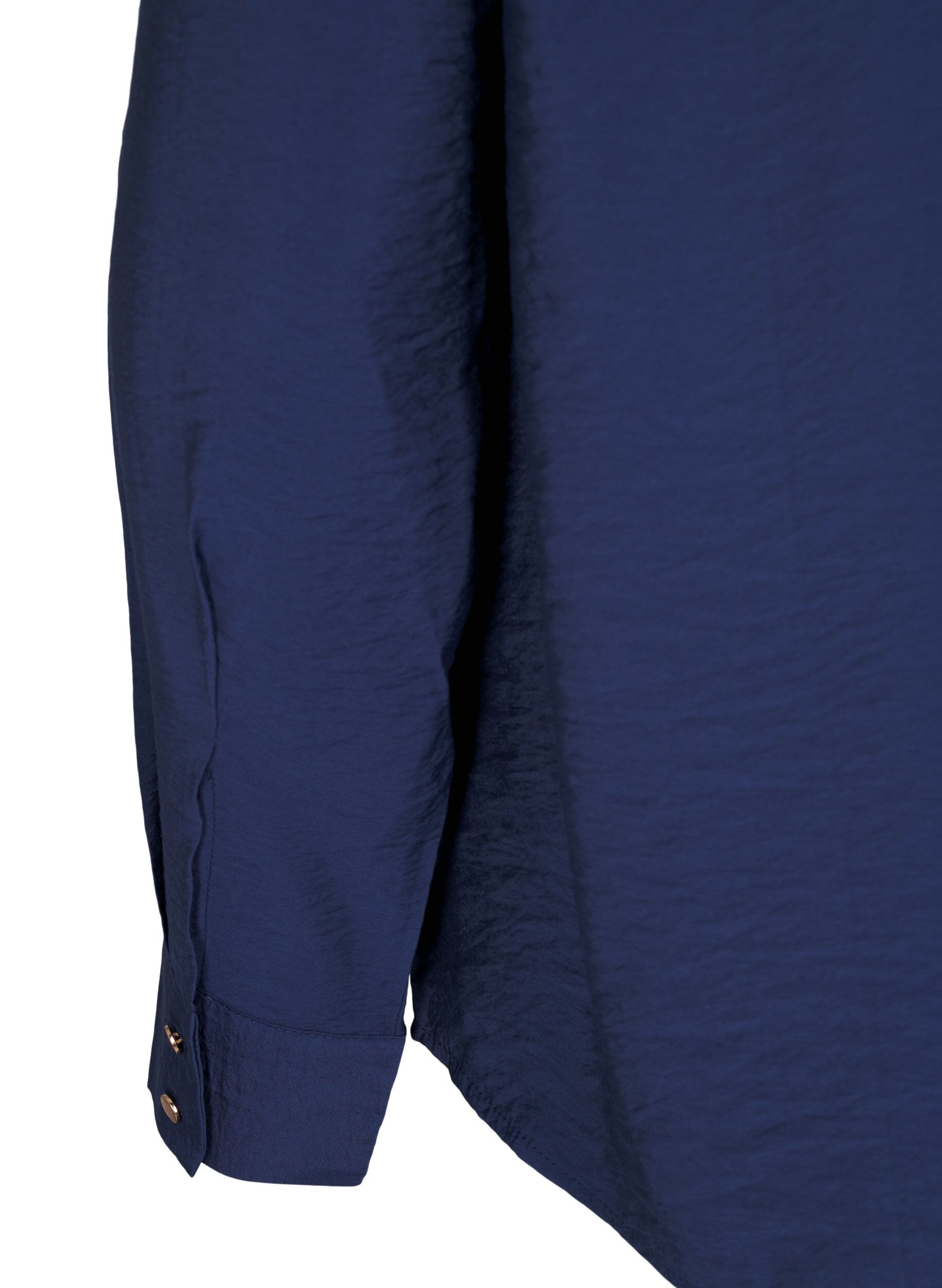 Zizzi Koszula z kolnierzykiem i kieszeniami na piersiach, Niebieskie, Packshot image number 3