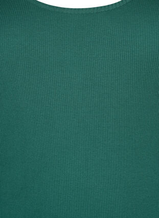 2-pack podstawowy podkoszulek w prazki, Mallard Green/Black, Packshot image number 3